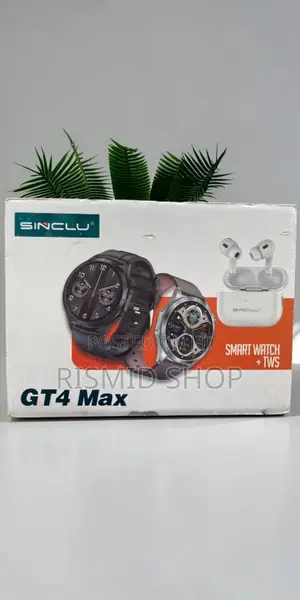Sinclu Gt4 Max Smart Watch + Bluetooth TWS Earphones