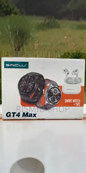 Sinclu Gt4 Max Smart Watch and TWS Wireless Earbuds