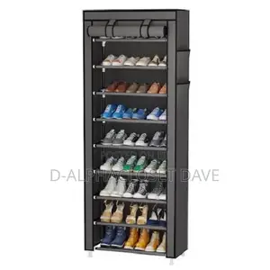9 Tier Shoe Rack -Grey