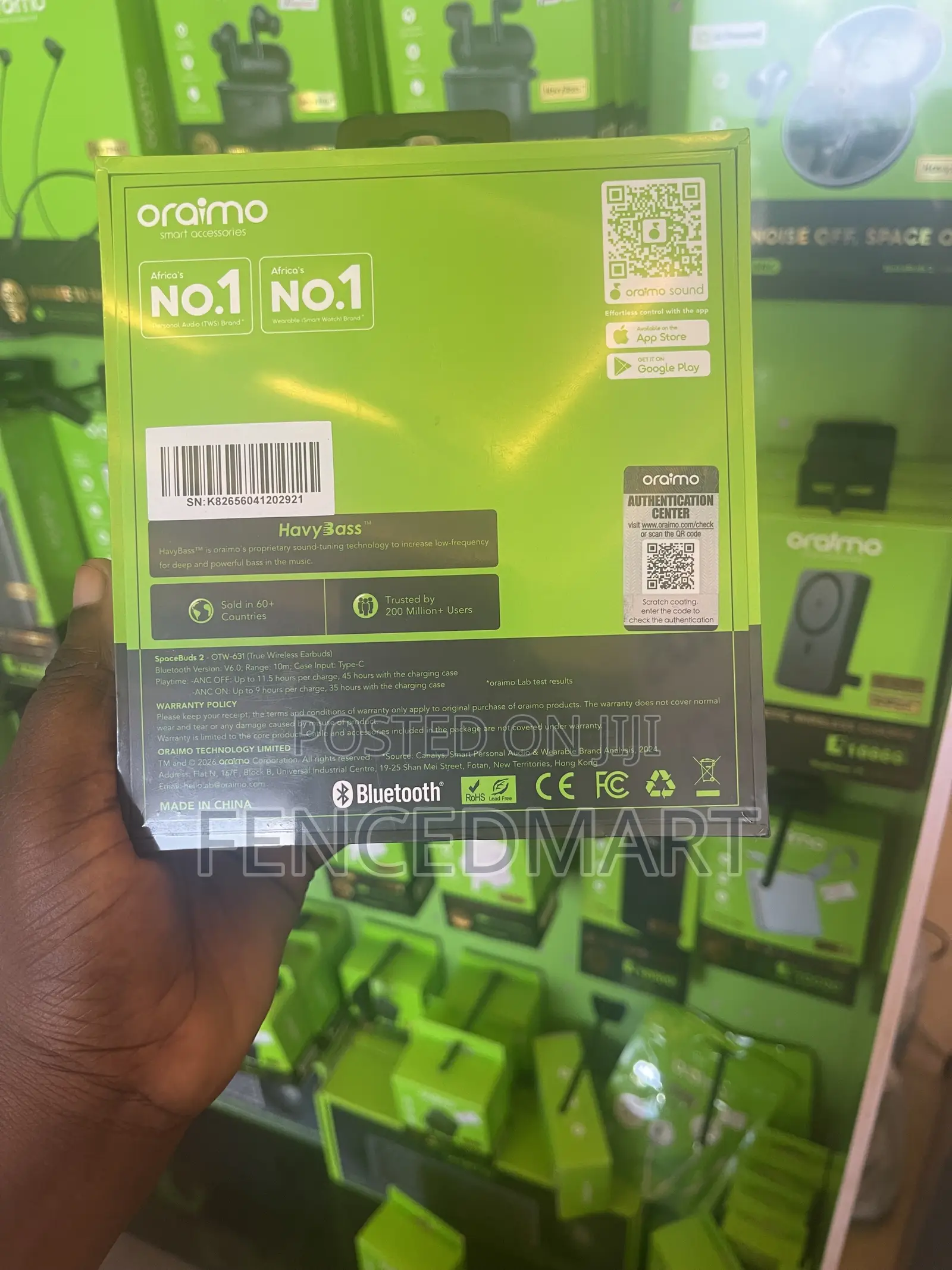 Oraimo SpaceBuds 2 ANC Wireless Earbuds