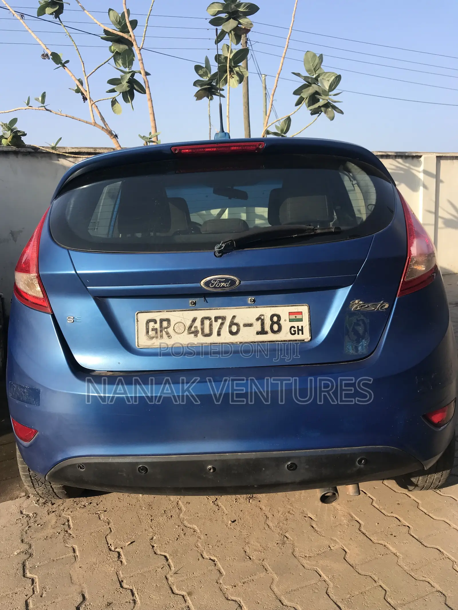 Ford Fiesta SEL Sedan 2012 Blue