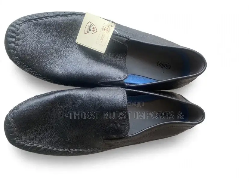 Original Gallus Leather Loafers- Big Size 46-Brand New-Black