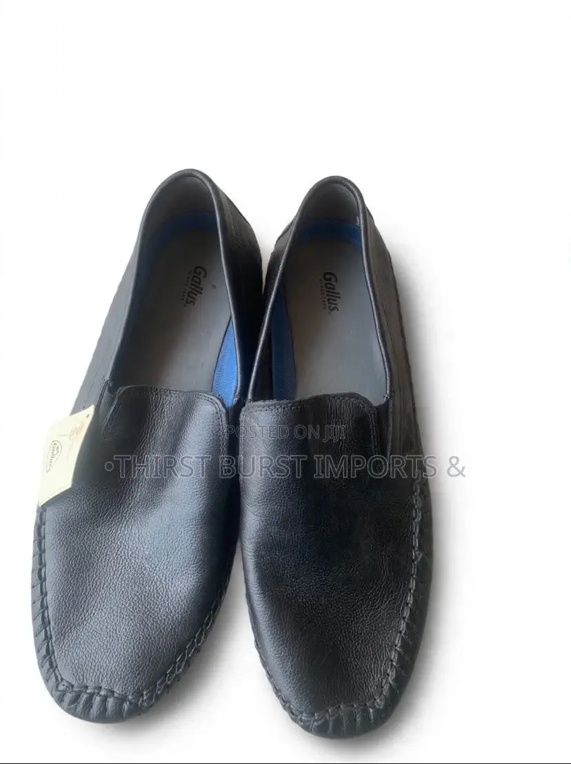 Original Gallus Leather Loafers- Big Size 46-Brand New-Black