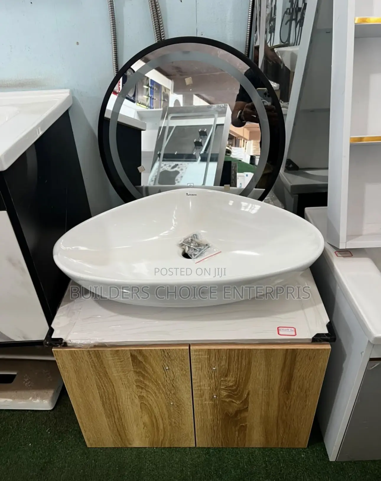 Counter Top Cabinets Basin With Led Mirror