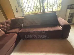 Sofa Set, 3+3+1, Brown Color, Home Used in Good Condition