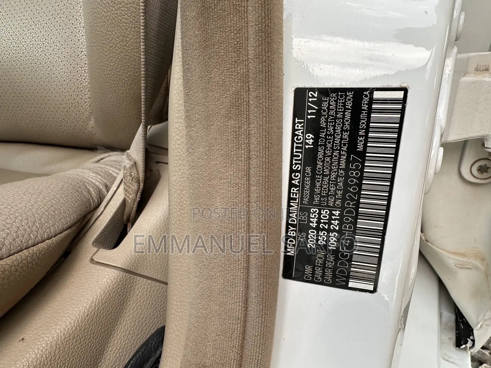 Mercedes-Benz C250 2012 White