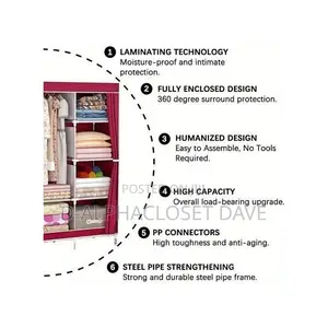 Portable Wardrobe -Wine