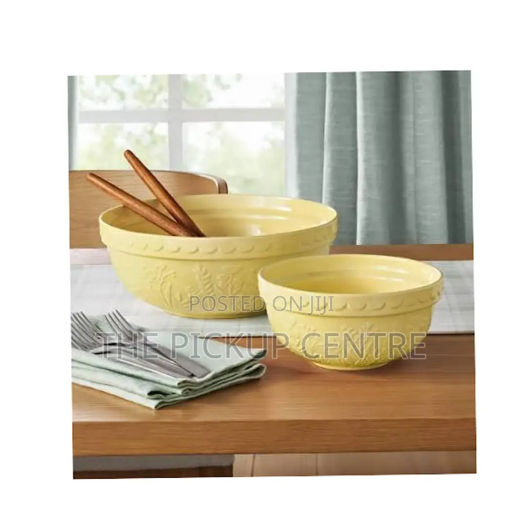 Member's Mark 2-Piece Floral Ceramic Prep and Serve Bowls