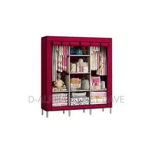 3-in-1 Porable Wardrobe -Wine