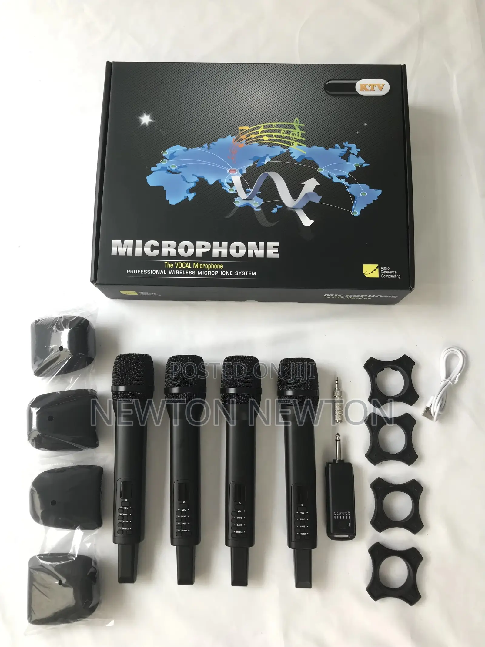 4in1 Wireless Rechargeable Microphone