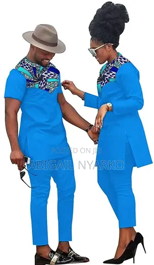 Custom Matching Couple's Kaftan Set