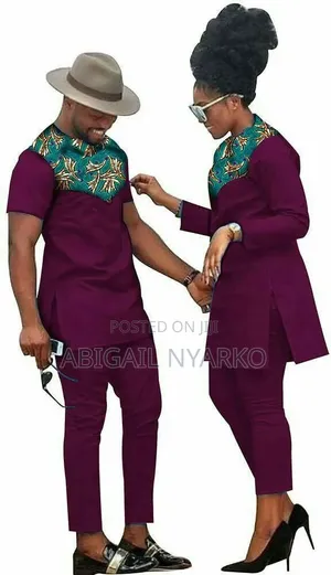 Custom Matching Couple's Kaftan Set