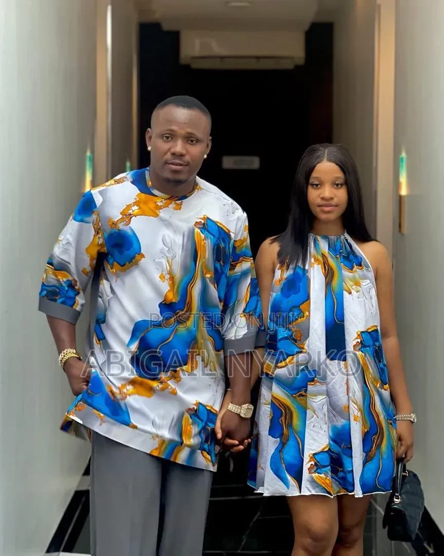 Custom Matching Couple's Kaftan Set