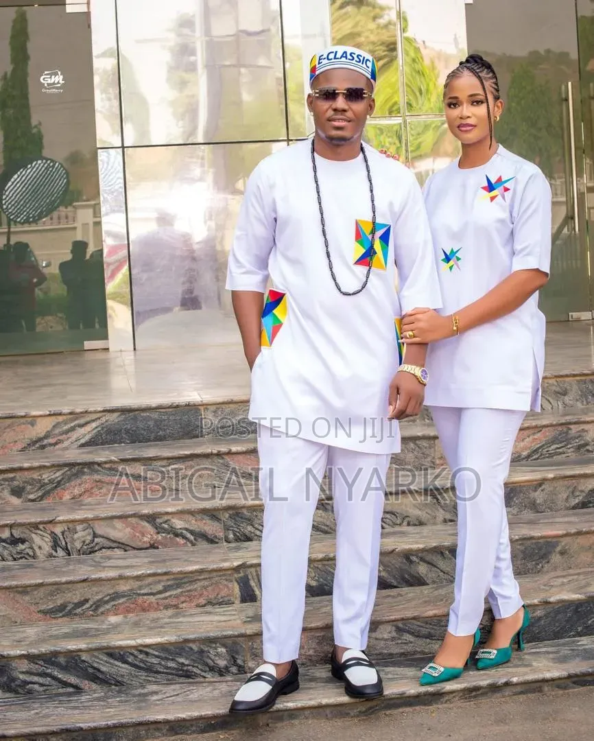 Custom Matching Couple's Kaftan Set