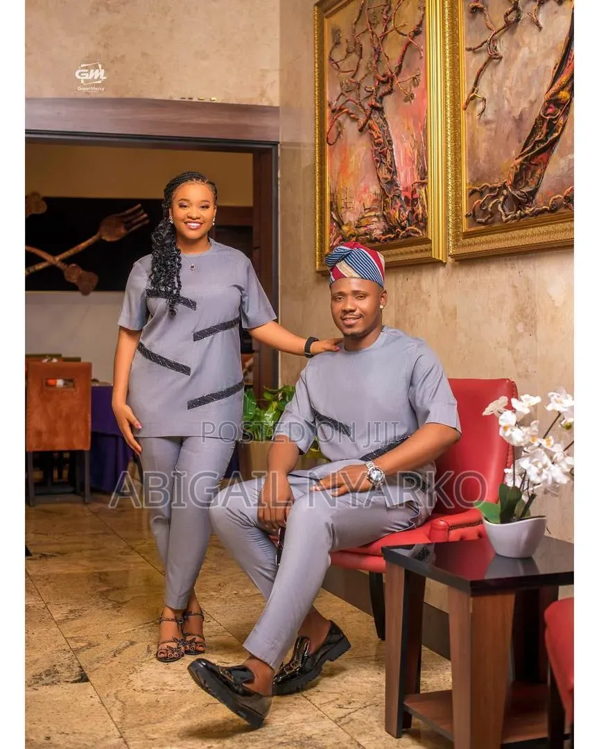 Custom Matching Couple's Kaftan Set