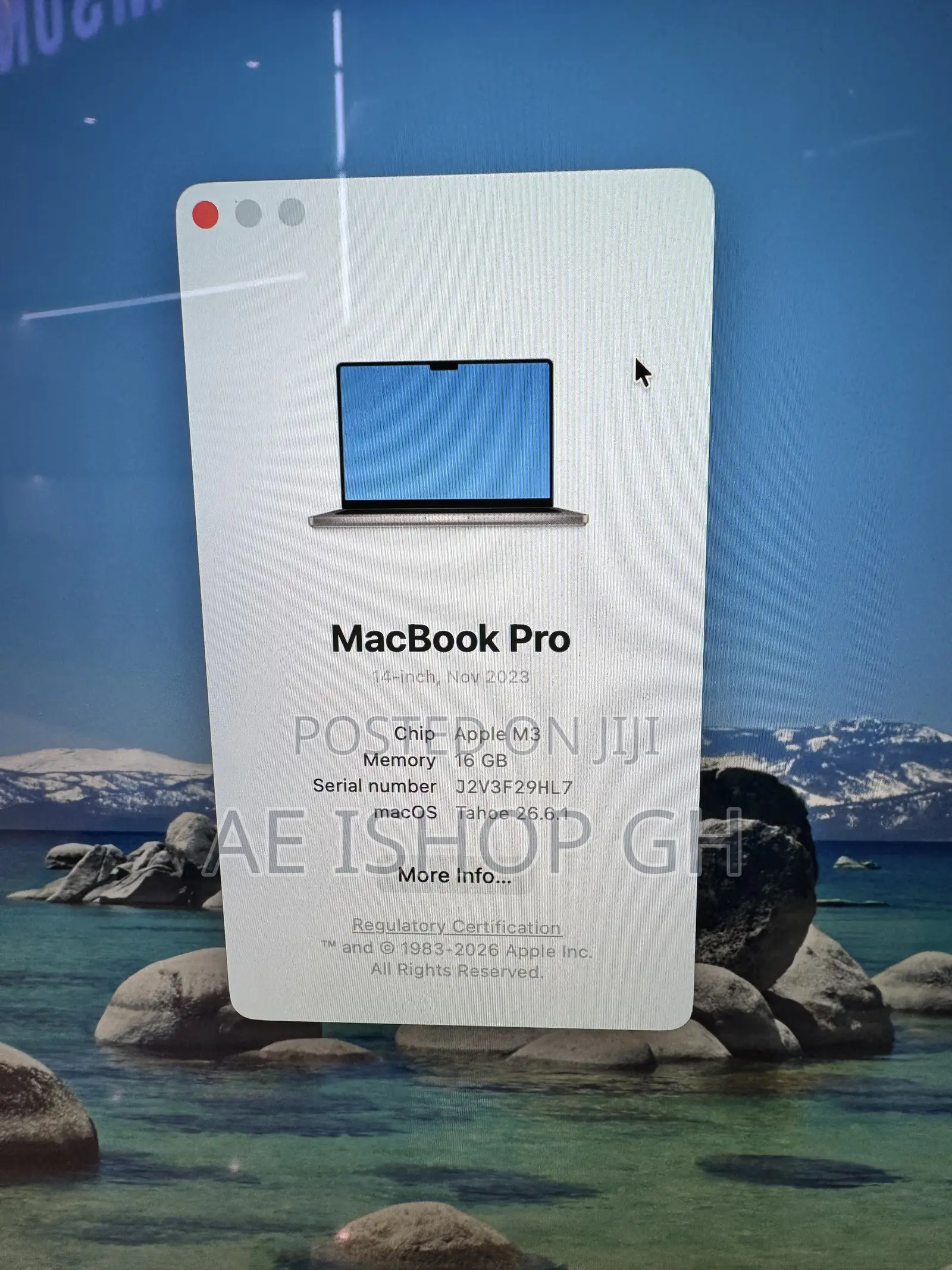 Laptop Apple MacBook Pro 2023 M3 16GB Apple M3 SSD 1T