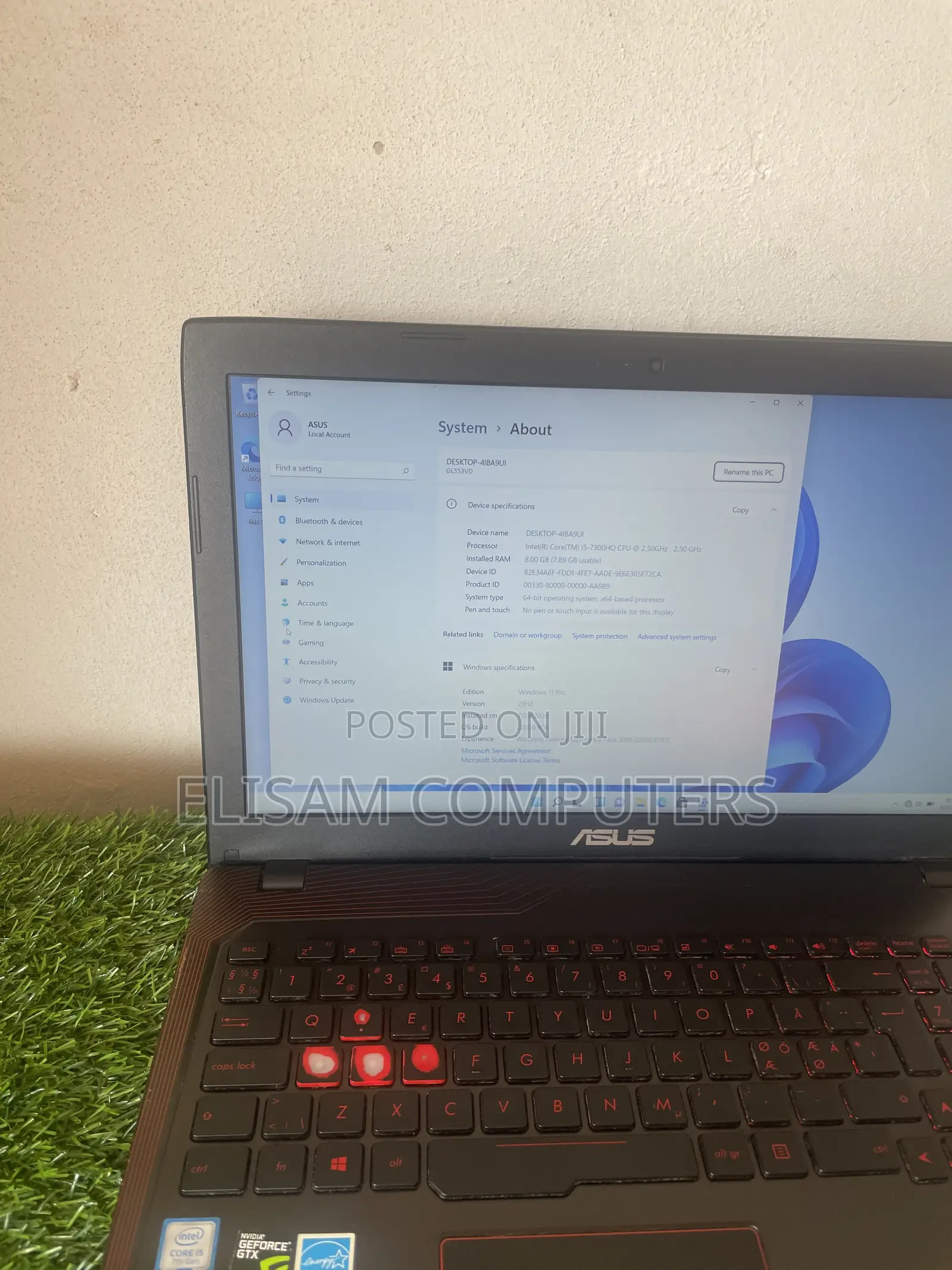 Laptop Asus GL552VX 8GB Intel Core i7 HDD+SSD 256GB