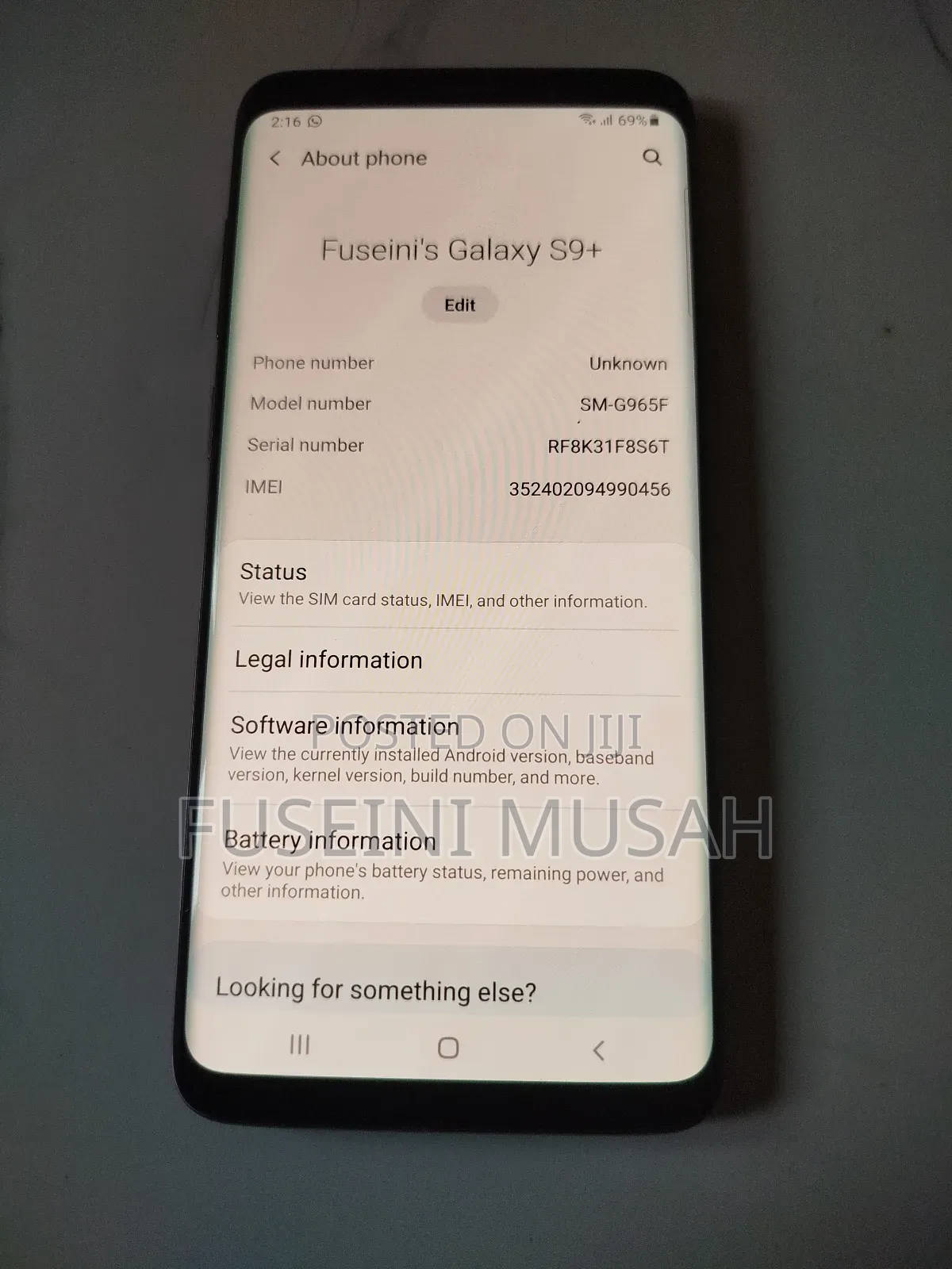 Samsung Galaxy S9 Plus 64 GB Purple