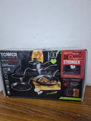 Tower 5 PCS Non-Stick Cookware 3 X Stronger 
From ...UK 🇬🇧