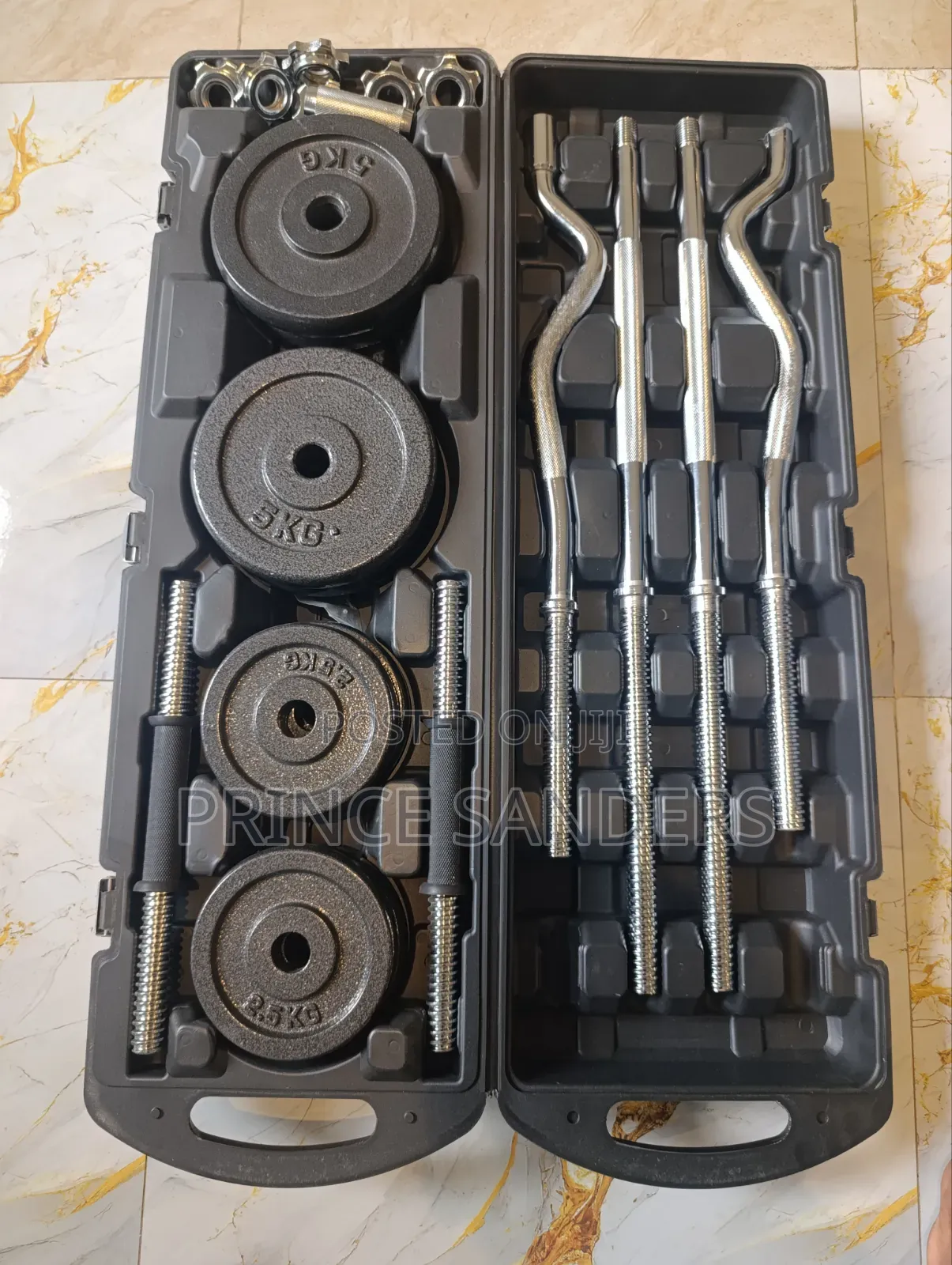 All Weight Hex Dumbbell + Barbell Set Combo