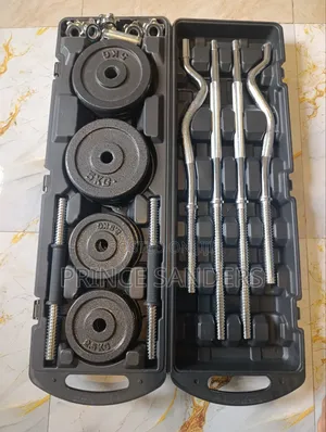 All Weight Hex Dumbbell + Barbell Set Combo