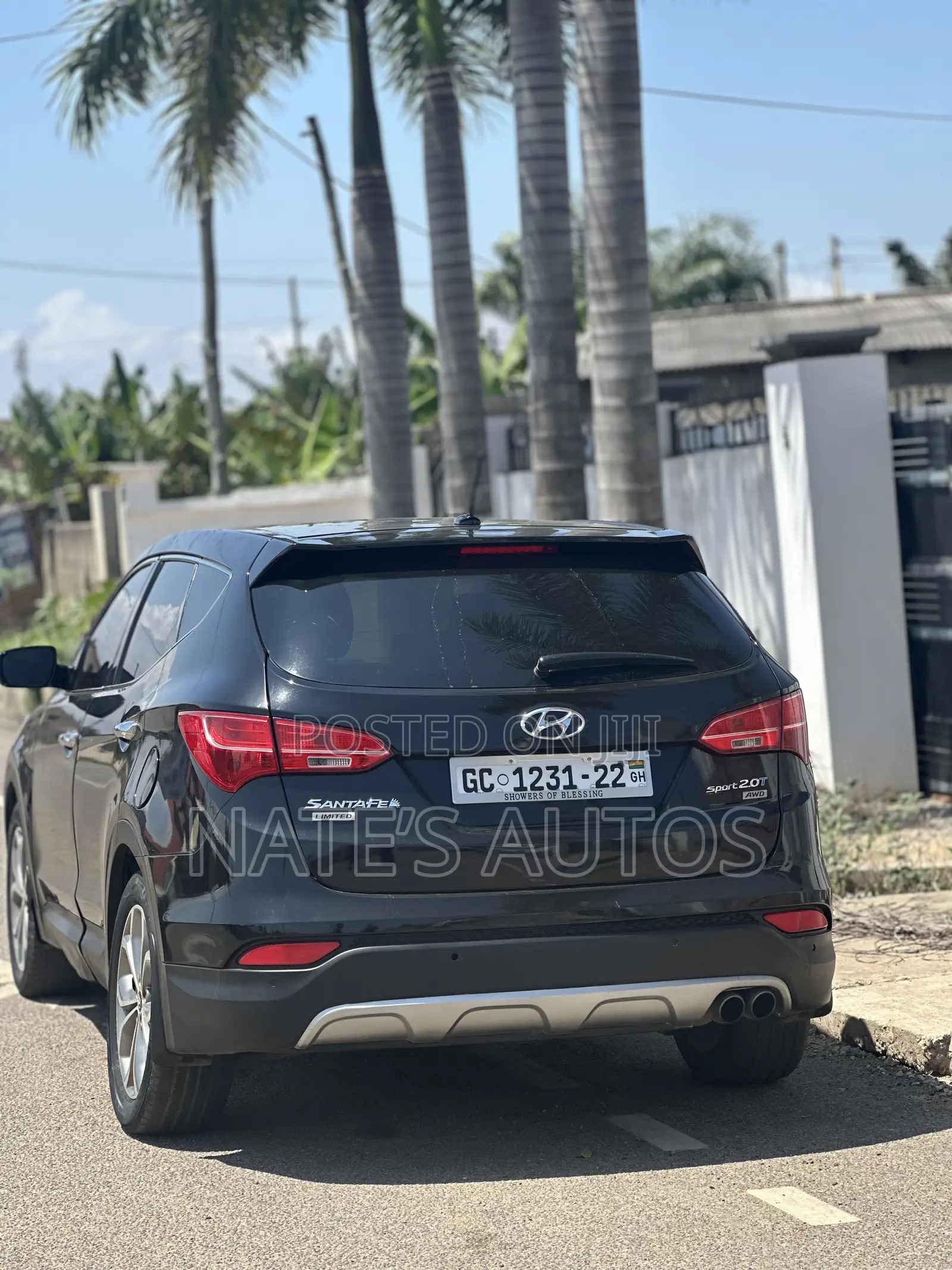 Hyundai Santa Fe Limited 4dr SUV AWD (3.3L 6cyl 6A) 2015 Black
