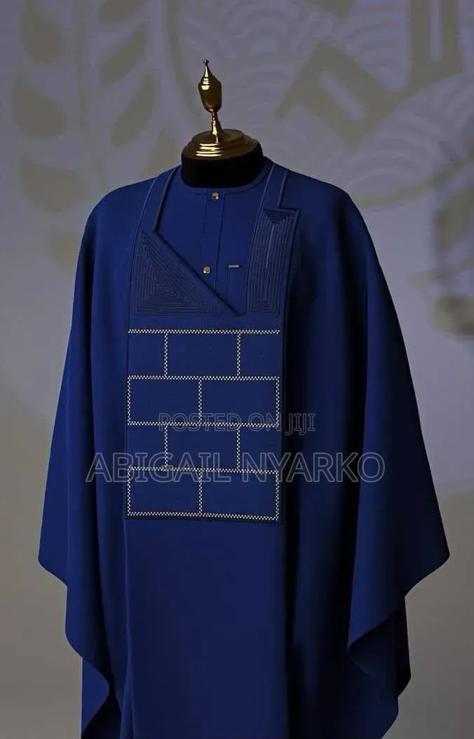 Executive Bespoke 3-Piece Agbada Collection – Premium African Wear