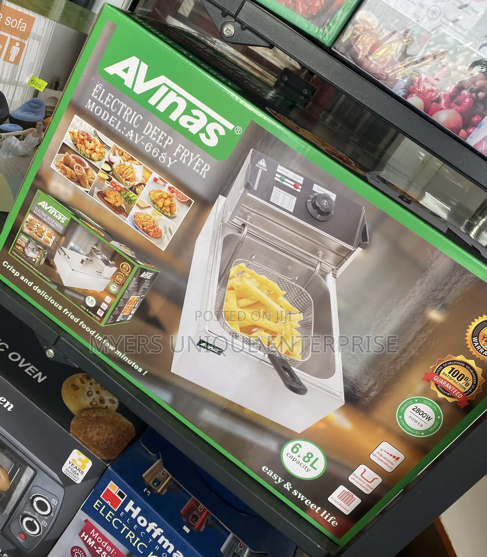 Avinas 6.8l Deep Fryer Highly Efficient
