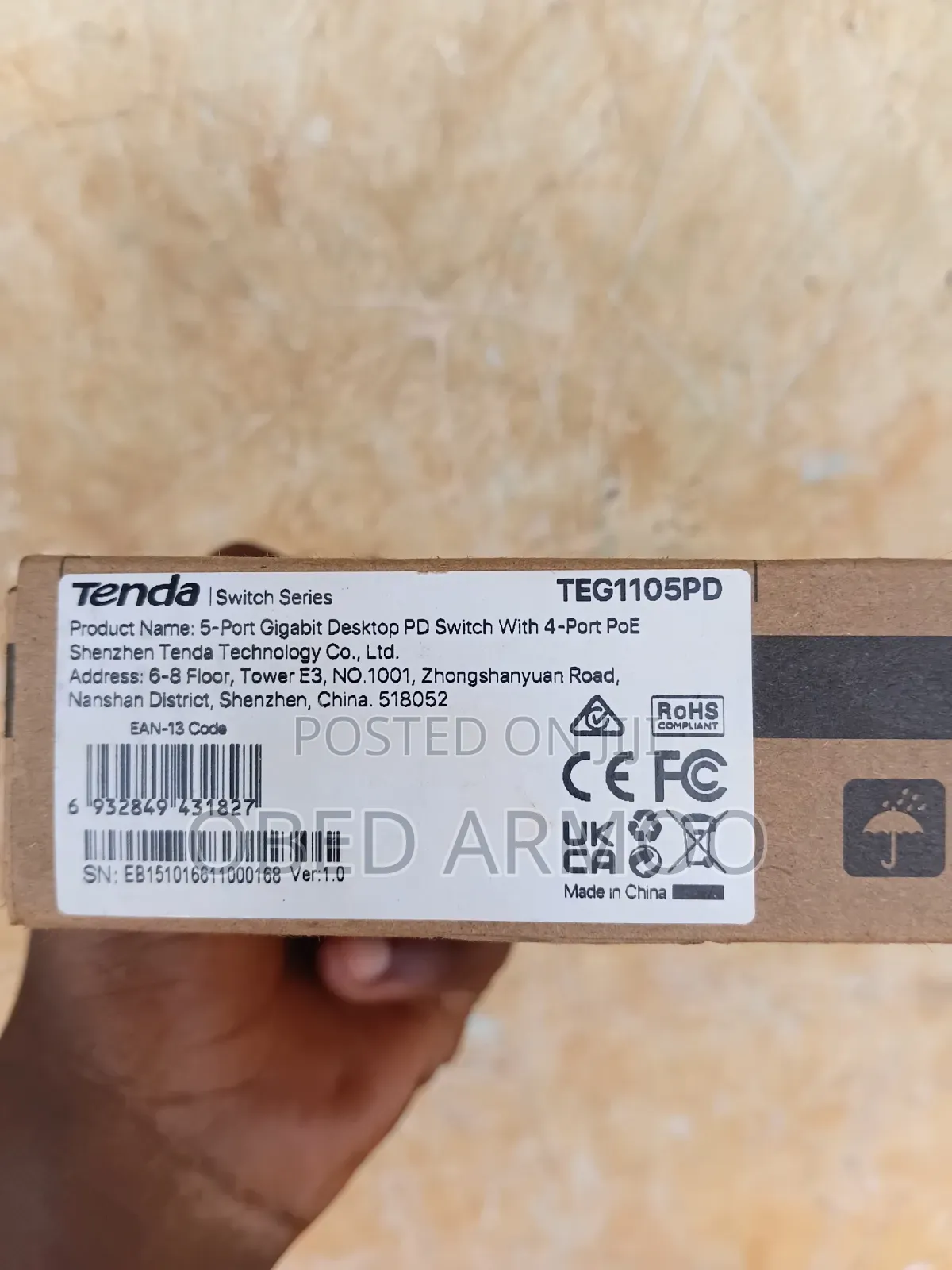 5 Port Gigabit PD Switch With 4 Poe