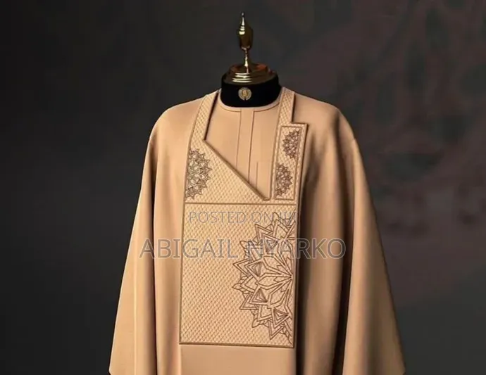 Executive Bespoke 3-Piece Agbada Collection – Premium African Wear