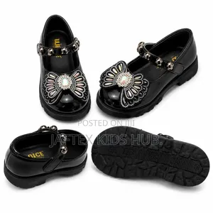 Girls' Black School &Church Shoes
