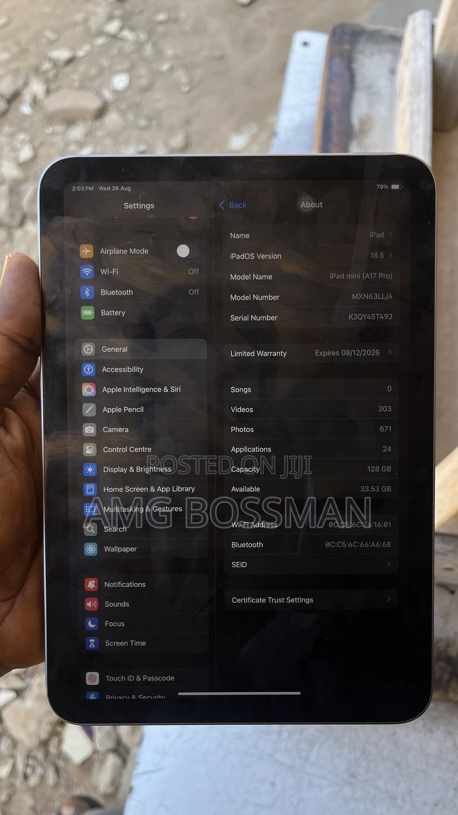 New Apple iPad mini (2024) 128 GB Silver