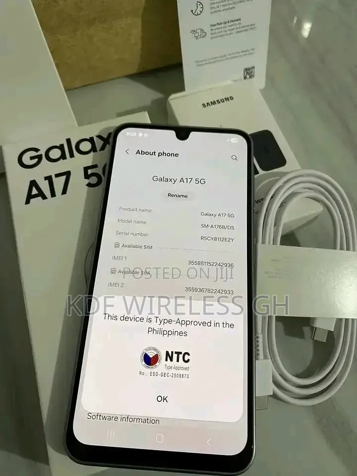 New Samsung Galaxy A17 5G 256 GB Gray