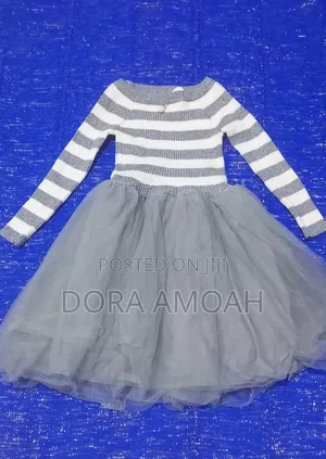 Cozette Striped Tulle Dress