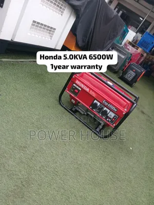 Powerful Honda 6500W Petrol Generator – Built Tough for Reliable