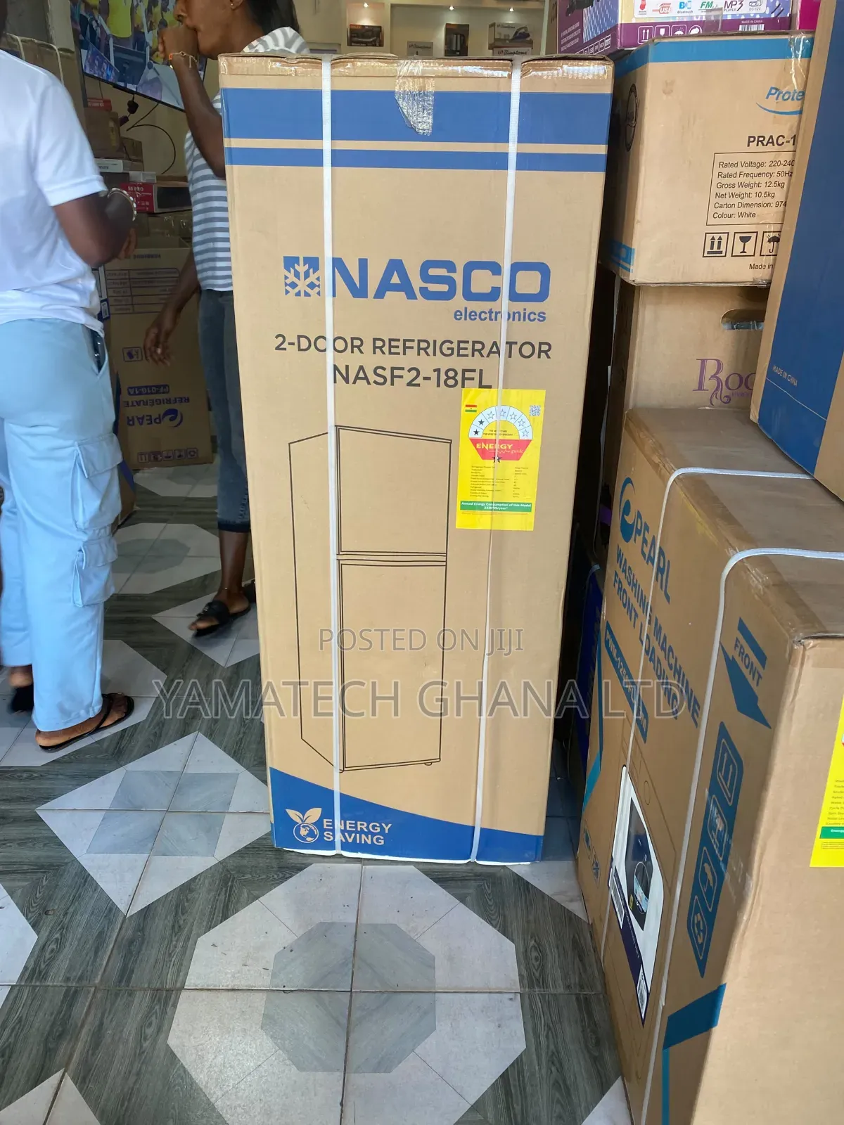 Energy Saving Two Stars Nasco 158 Litre Refrigerator With Top Freezer