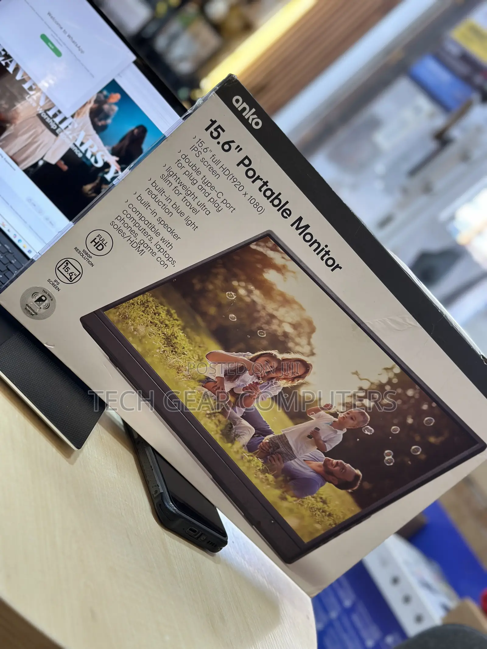 Anko 15.6in Portable FHD Monitor