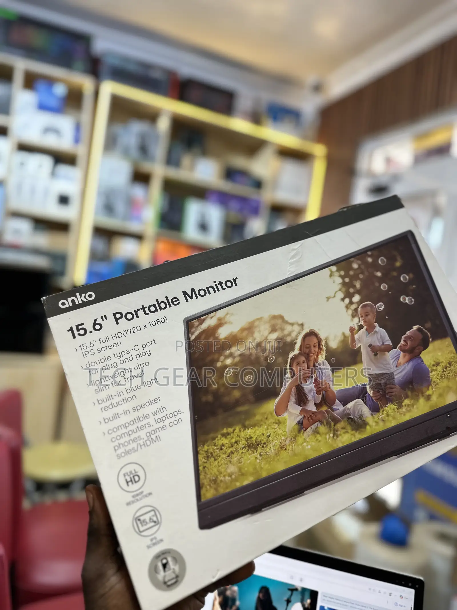 Anko 15.6in Portable FHD Monitor