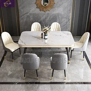 Marble Luxury Dinning Table With 6 Chairs