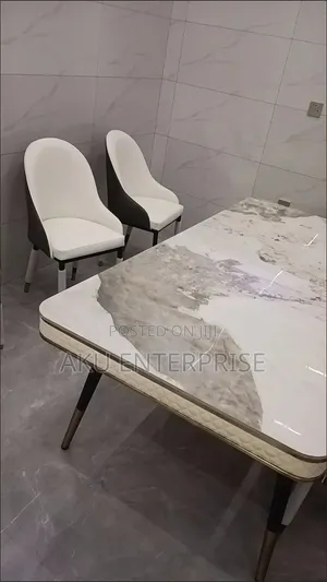 Marble Luxury Dinning Table With 6 Chairs