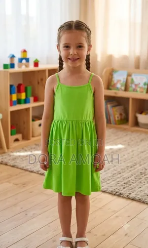 Lime Green Strappy Cami Dress