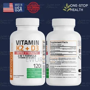 Vitamin K-2 (Mk7) + D3 ( 120 Counts) 10,000iu