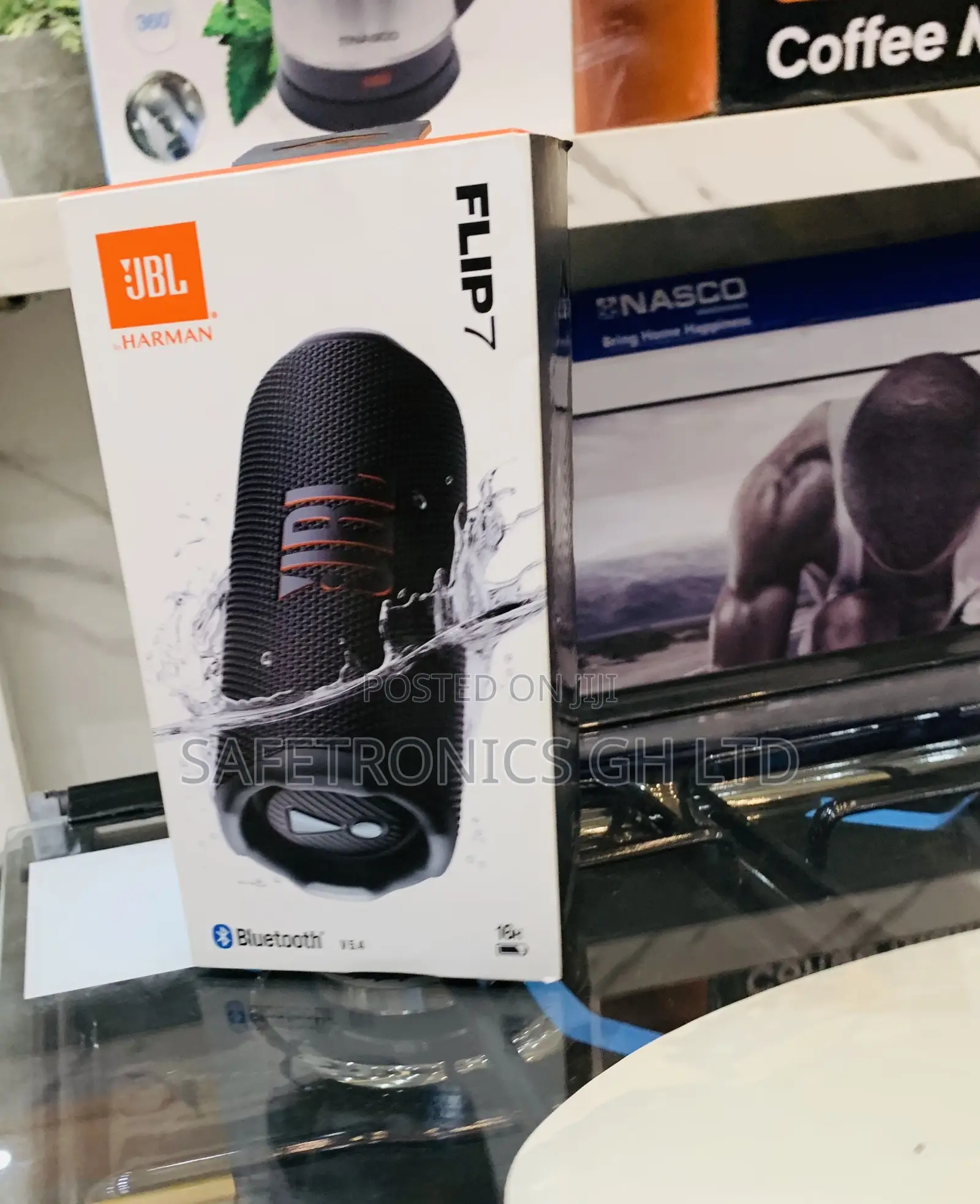 Try Perfect JBL Flip 6 Portable Wireless Speaker- Black