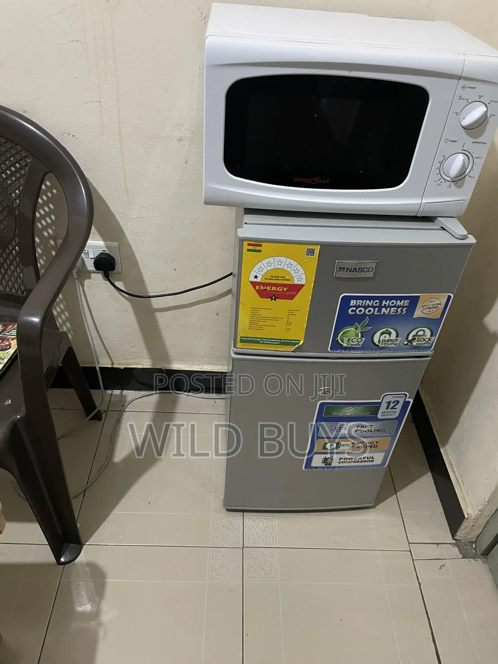 Fridge and Microwave
