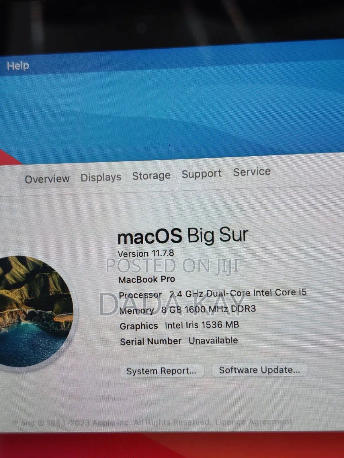 Laptop Apple MacBook 2013 8GB Intel Core i5 SSD 500GB