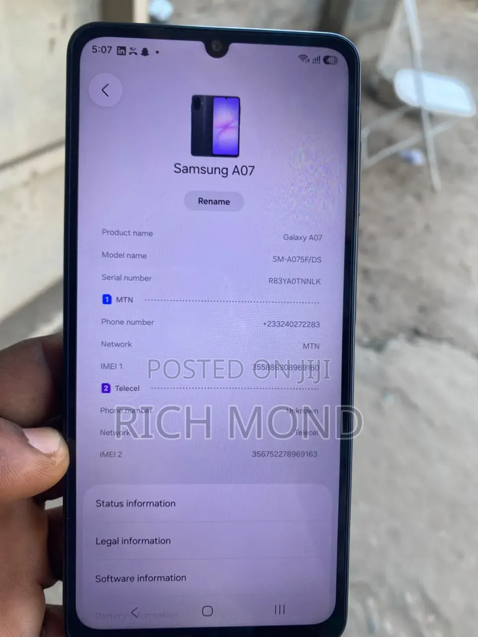 Samsung Galaxy A07 128 GB Black