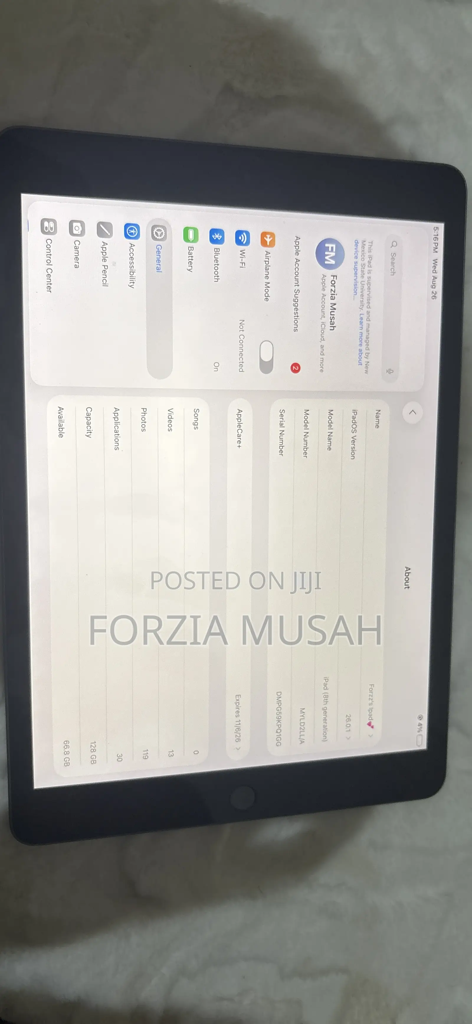 Apple iPad 10.2 (2020) 128 GB Silver