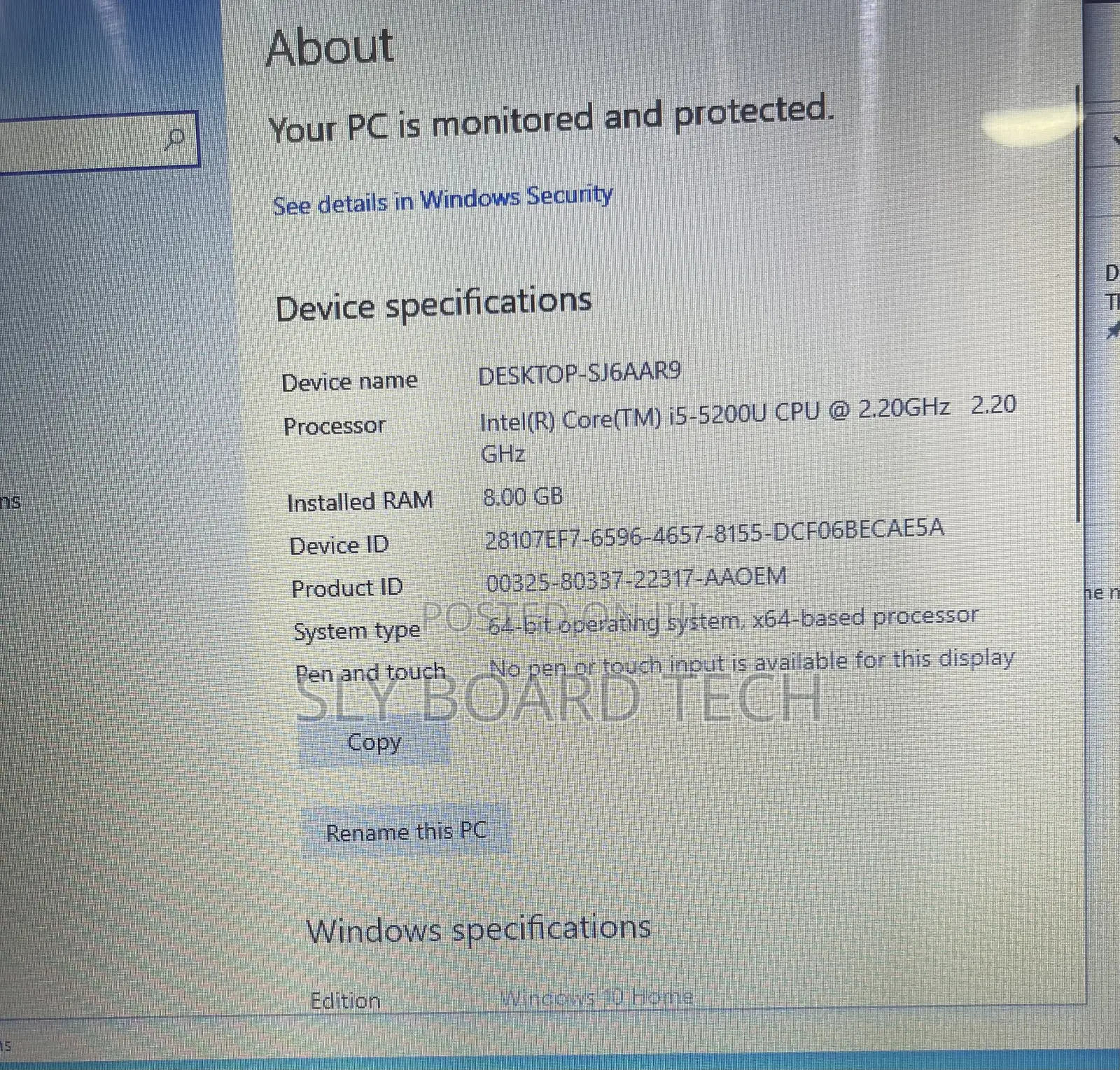Laptop Toshiba Satellite L550 8GB Intel Core i5 HDD 500GB