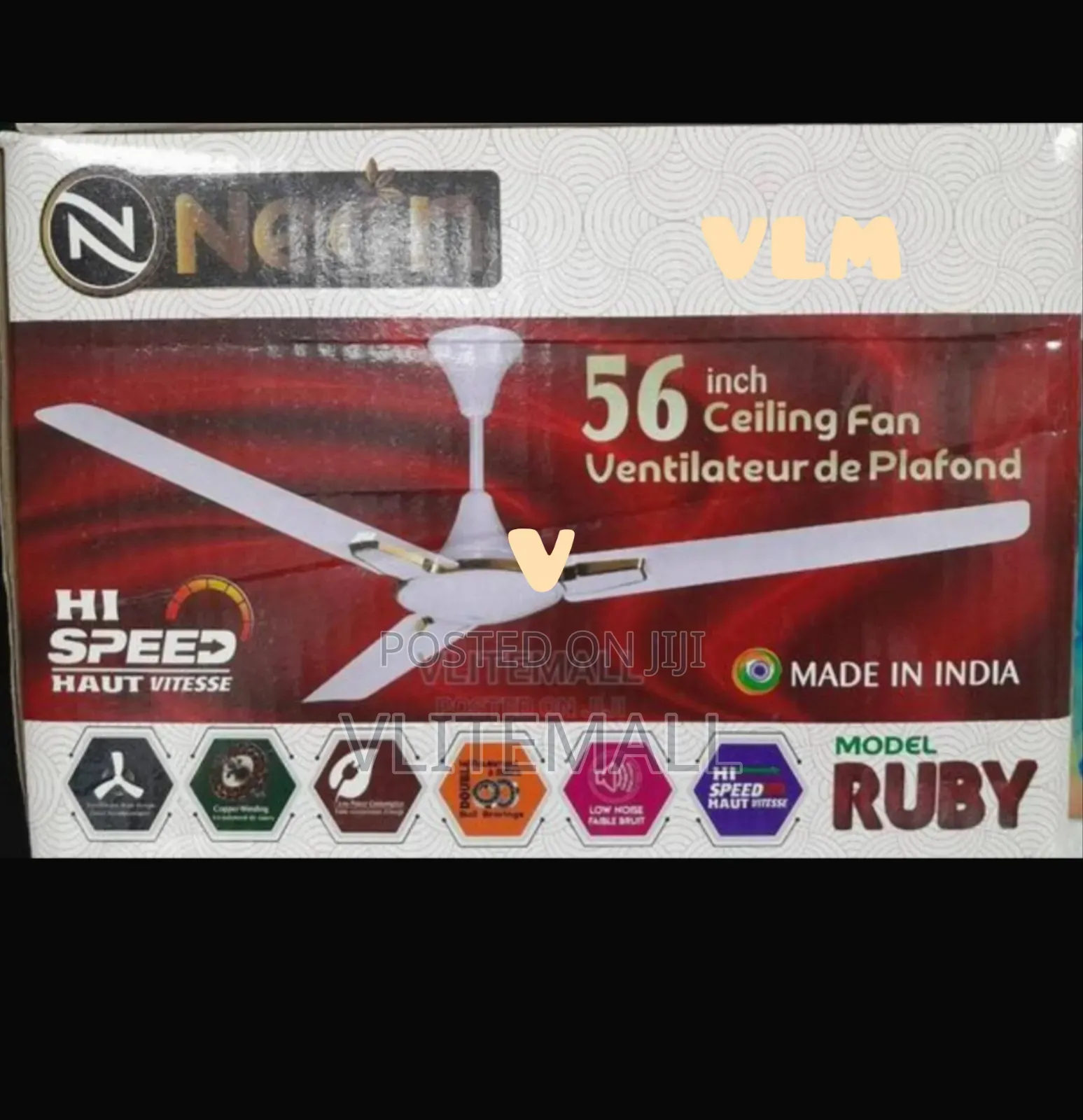 Neon Ruby 56 Inch Fan