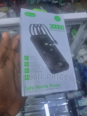 JustMax 30000mAh Power Bank Display, Dual USB, Wireless Charging